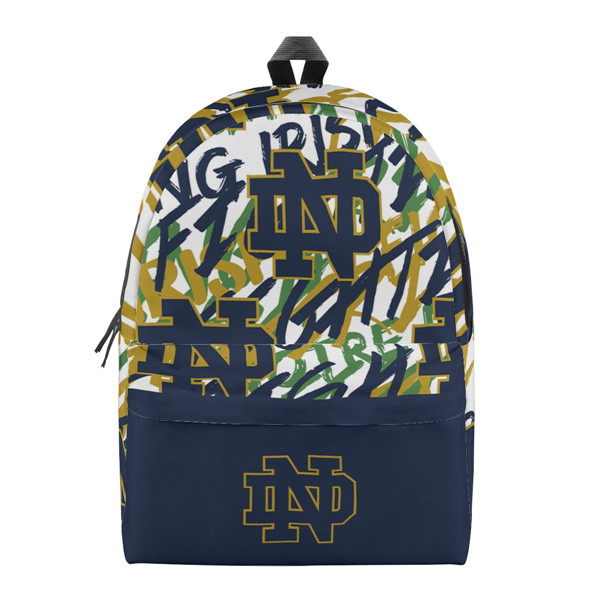 Notre Dame Fighting Irish All Over Print Polyester Backpack 001